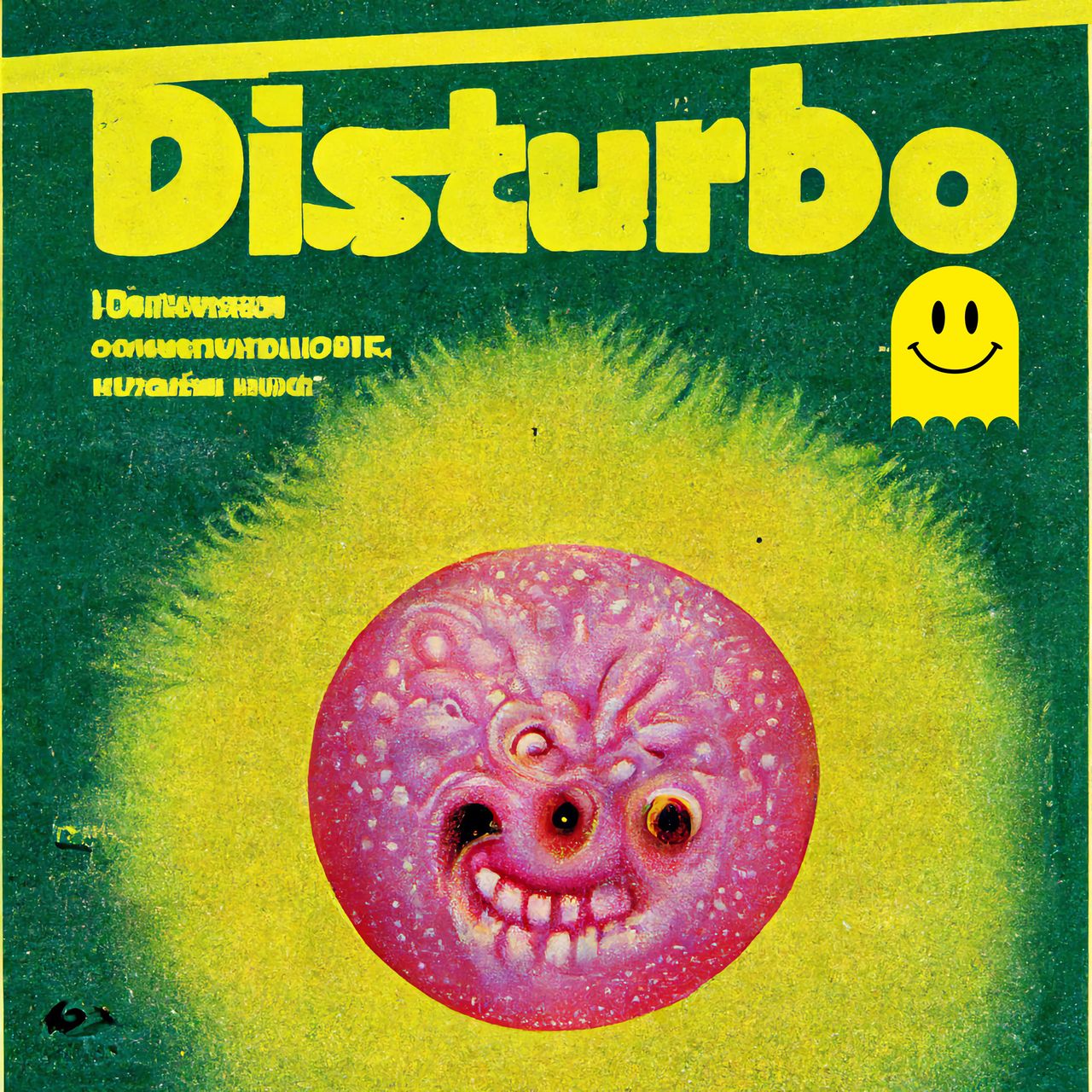 Looks like the album art for a deranged 1970s easy listening album. It appears to have a brain with eyes and teeth.