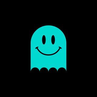 A cyan Fast Ghost logo.