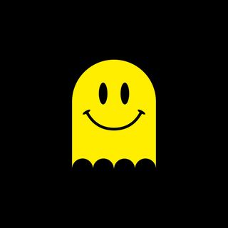 A yellow Fast Ghost logo.